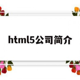 html5公司简介(html5h8ijhv)