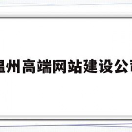 温州高端网站建设公司(温州高端网站建设公司哪家好)