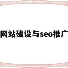 网站建设与seo推广(网站建设与seo推广方案)