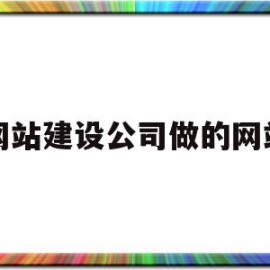 网站建设公司做的网站(网站建设公司做的网站怎么做)