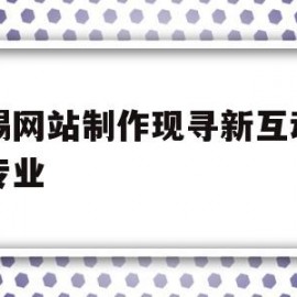 无锡网站制作现寻新互动网络专业的简单介绍