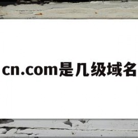 cn.com是几级域名(cn是什么类型的域名cn)
