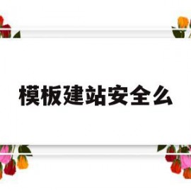 模板建站安全么(模板建站可以做优化吗)