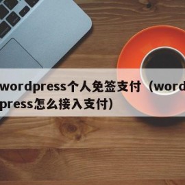 wordpress个人免签支付（wordpress怎么接入支付）