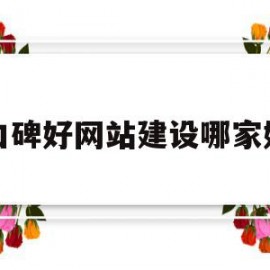 口碑好网站建设哪家好(网站建设哪家做得好一点)