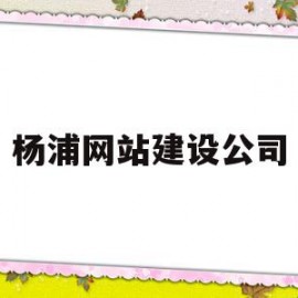 杨浦网站建设公司(杨浦网站建设公司地址)