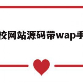 学校网站源码带wap手机端(学校网站模板)