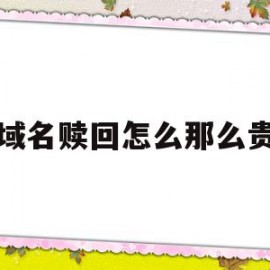 域名赎回怎么那么贵(阿里云赎回域名怎么那么贵)