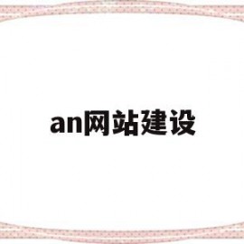 an网站建设(网站建设全流程)