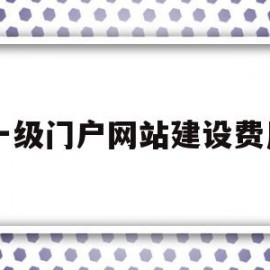 一级门户网站建设费用(政府机构网站一级或二级域名)