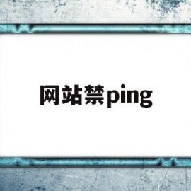 网站禁ping(网站禁止进入有什么办法)