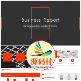 黑色严谨欧美风工作总结汇报PPT模板下载