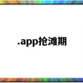 .app抢滩期(app需求分析报告)