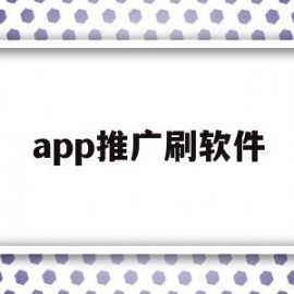 app推广刷软件(如何刷软件的推广任务)