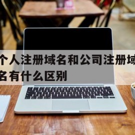 个人注册域名和公司注册域名有什么区别(个人注册域名和公司注册域名有什么区别吗)