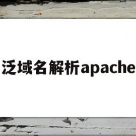 泛域名解析apache(泛域名解析是指域名解析服务器)