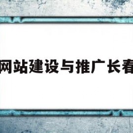 网站建设与推广长春(网站建设和推广评价指标)