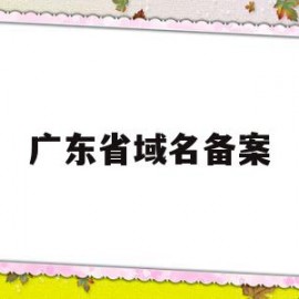 广东省域名备案(广东省域名备案需要多久)