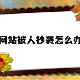 网站被人抄袭怎么办(网站被抄袭一模一样怎么办)