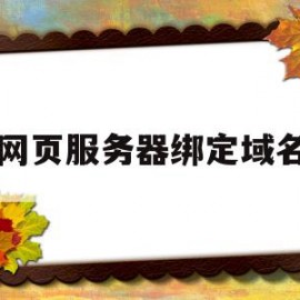 网页服务器绑定域名(服务器绑定了域名但外网无法访问)