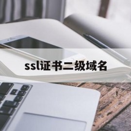 ssl证书二级域名(ssl证书二级域名是什么)