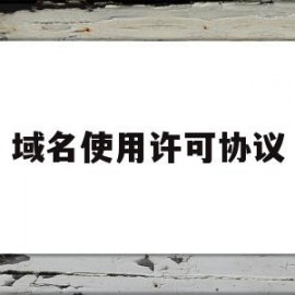 域名使用许可协议(域名使用许可协议是什么)
