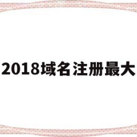 2018域名注册最大(域名最长支持注册多少年)