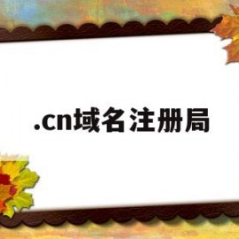 .cn域名注册局(域名注册中心)