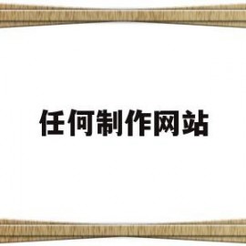 任何制作网站(制作网站教程)
