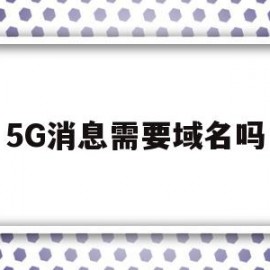 5G消息需要域名吗(5g消息使用什么网络架构实现)