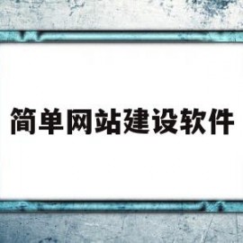 简单网站建设软件(简单网站制作软件)