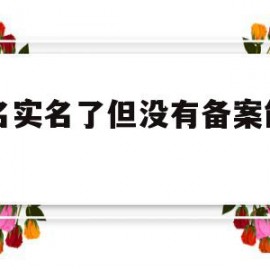 域名实名了但没有备案能用吗(域名实名了但没有备案能用吗怎么办)
