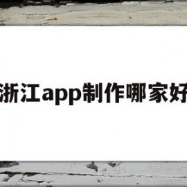 浙江app制作哪家好(浙江app制作哪家好一点)