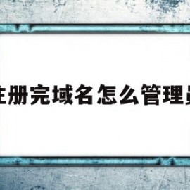 注册完域名怎么管理员(注册完域名怎么管理员身份验证)