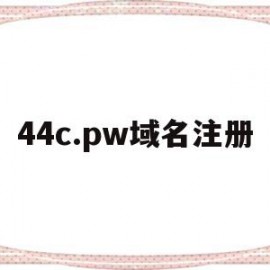 包含44c.pw域名注册的词条