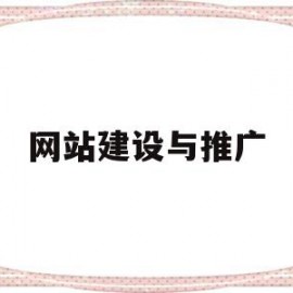 网站建设与推广(网站建设与推广实验总结)