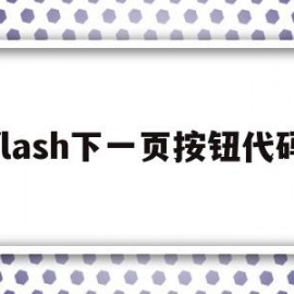 flash下一页按钮代码(flash怎么做下一页按钮)