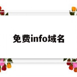 免费info域名(2021免费域名)