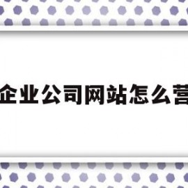 小企业公司网站怎么营销(小企业公司网站怎么营销产品)