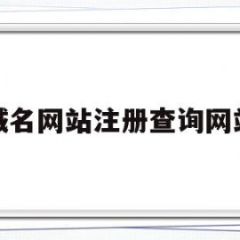 域名网站注册查询网站(域名网站注册查询网站官网)