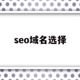 seo域名选择(域名soa)