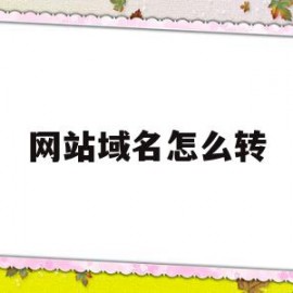 网站域名怎么转(网站域名怎么转出)