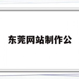 东莞网站制作公(东莞网站建设制作免费咨询)