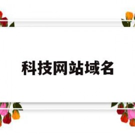 科技网站域名(科技公司网站域名)