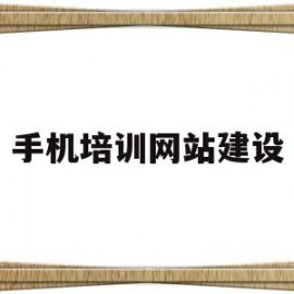 手机培训网站建设(手机操作培训班)