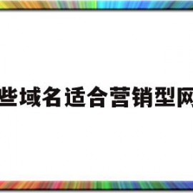 包含哪些域名适合营销型网站的词条