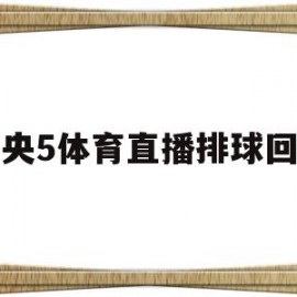 中央5体育直播排球回放(中央5套cctv5现场直播排球)