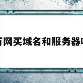 万网买域名和服务器吗(万网注册域名需要服务器么)