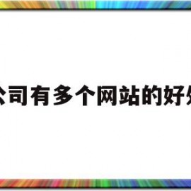 公司有多个网站的好处(一个公司两个网站)