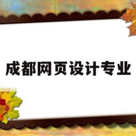 成都网页设计专业(成都网页设计工资待遇)